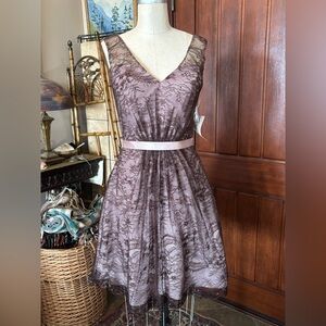 Elegant Lace V-Neck Dress